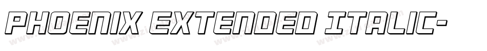 Phoenix Extended Italic字体转换